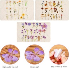 120 Pcs Transparent Flower Stickers for Scrapbooking, Journaling, Crafting