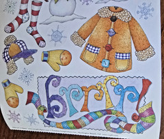 Creative Imaginations Renae Lindgren 5.5x12inch Sticker ~ Winter Snow Images
