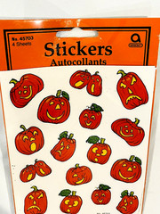 Amscan Halloween Pumpkins Jack O Lantern Autocollants Stickers 45703 4 Sheets