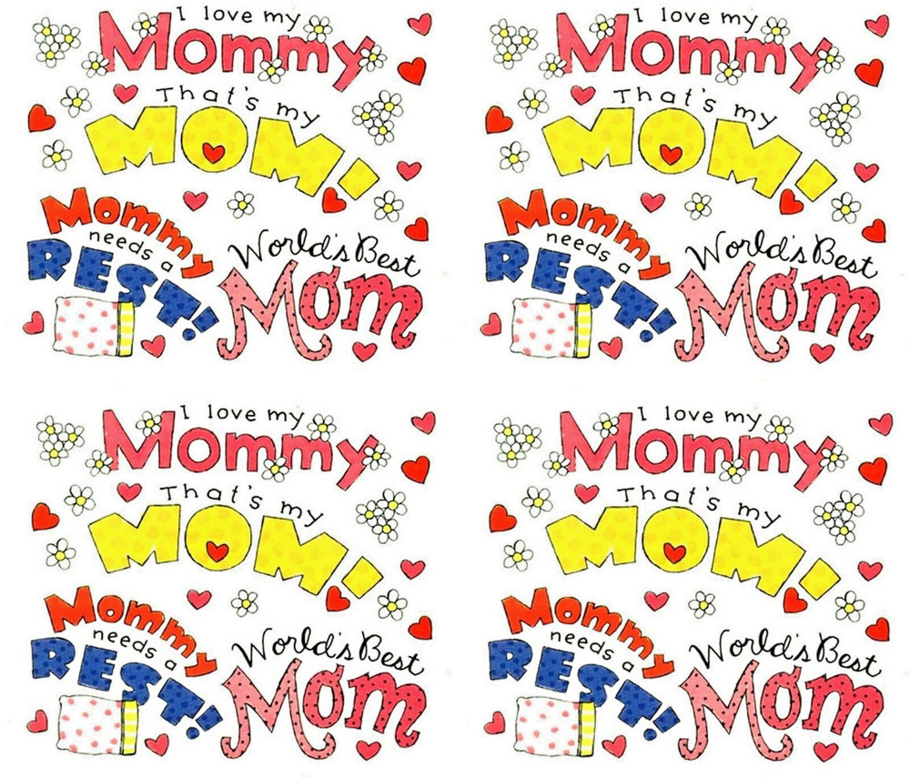 Frances Meyer MOM Worlds Best Mommy Scrapbook Stickers! 4 Sheets