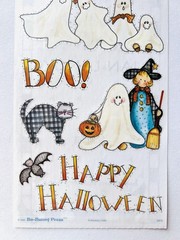 2000 Bo-Bunny Press Halloween BOO Stickers 5.0×12 inches Ghosts Witch Cats Bats