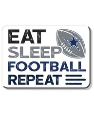 Eat Sleep Football Repeat Dallas Cowboys NFL Refrigerator Magnet New