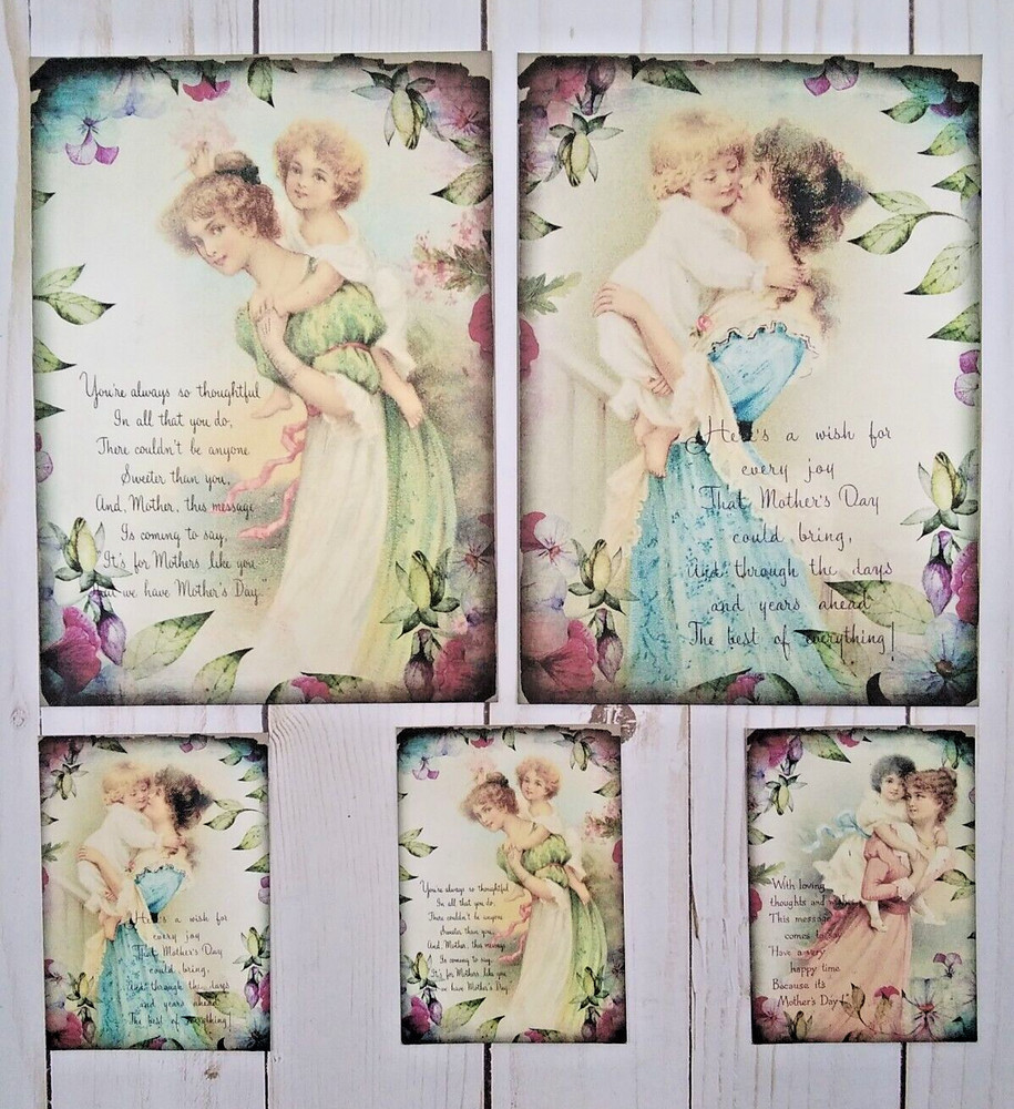 15 Piece~Mother’s Day~Handmade~ Mini Junk Journal Starter Kit~Scrapbooks~Crafts