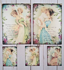 15 Piece~Mother’s Day~Handmade~ Mini Junk Journal Starter Kit~Scrapbooks~Crafts