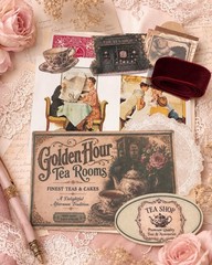 Vintage Victorian Ephemera Mixed Lot Paper Die Cuts Birds Floral Multicolor