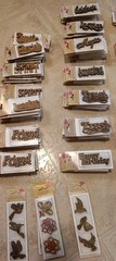 Chipboard Shapes &Words 193 Pkgs! Journals, Scrapbooking, Card Making. Mixed Lot