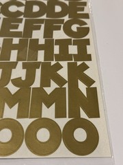 Making Memories Chunky 1 1/4″ Creative Letters Gold 23072 Alphabet Scrapbook NEW