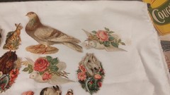 Fantastic Lot Antique Die Cut Scraps Dogs Cats Horses Children Birds 1800s