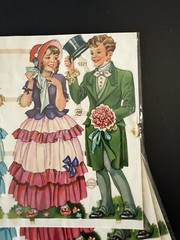 LOT OF 8 Full Sheets VTG PZB Victorian 1321 Die Cut Paper Scrap Germany