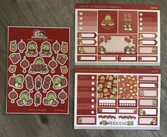 Hubman And Chubgirl Lunar Mini Planner Kit Vinyl Sheets 2025 Snake 2026 Horse