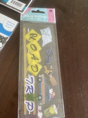 Jolee’s + More Lot Of 4 Pkgs Vacation Road Trip Scrapbooking Stickers & Ribbon