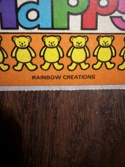 VTG Rainbow Creations Stickers Love Smile Be Happy Light Switch Plate Cover 83