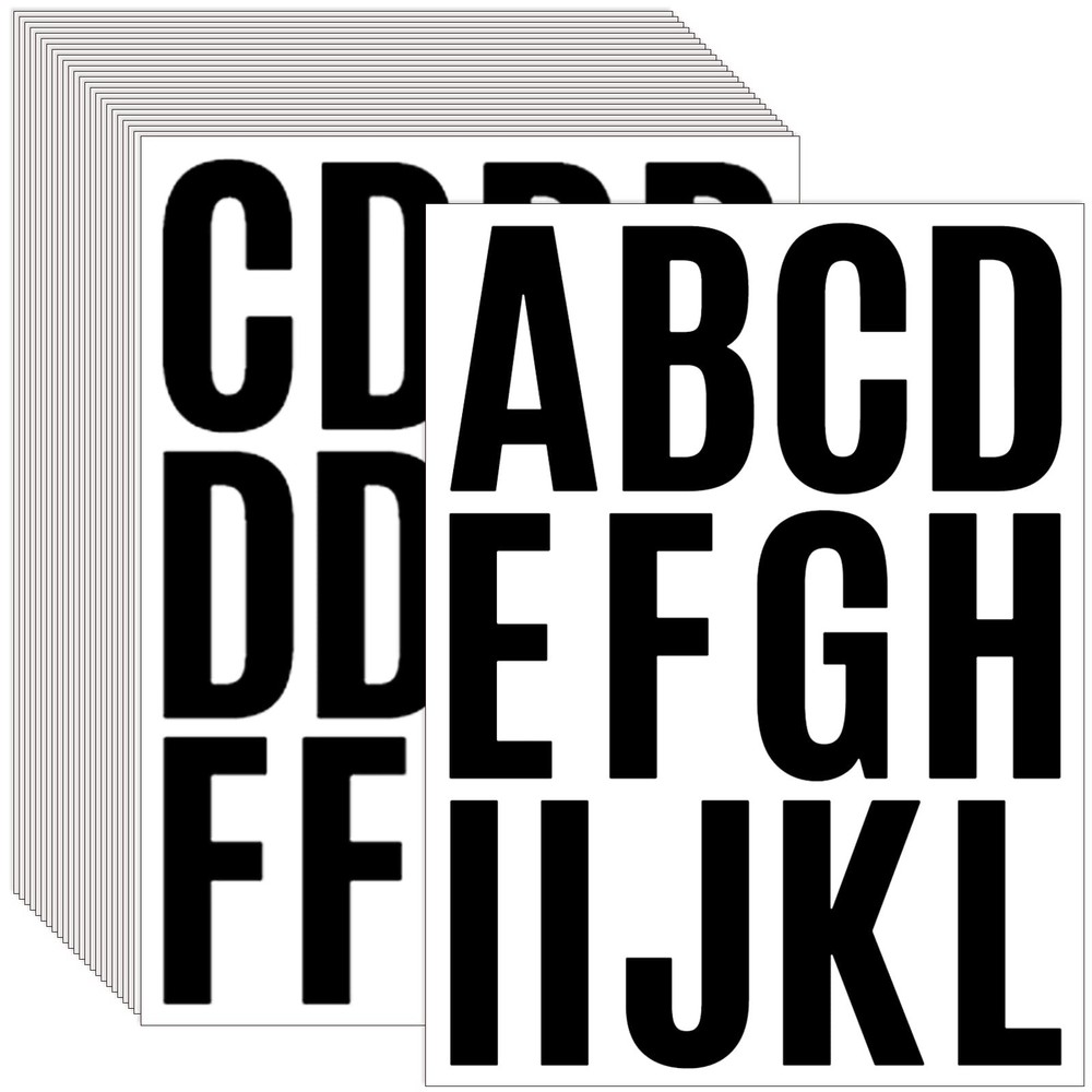 24 Sheets 2 Inch Self Adhesive Letters Stick on Vinyl Letters Capital…