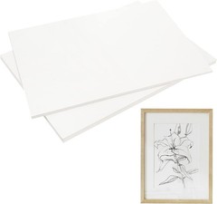PINGEUI 50 Pack 8.5 x 11 Inches White Chipboard Sheets,40 pt White Chipboard, Me