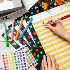 12 Pcs 17″x 22″ Incentive Chart Multicolor Laminated Dry Erase Reward Chores …