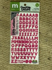 Making Memories Little Letters Stickers Numbers & Letters Pink Purple Blue Red