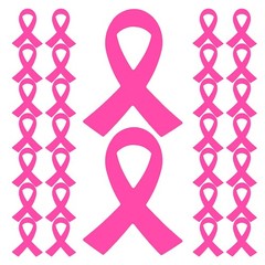 320Pcs Breast Cancer Awareness Pink Ribbon Stickers for DIY Decorations