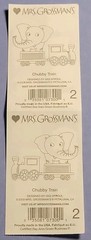Mrs. Grossman’s Multicolor Transportation Chubby Train Stickers 1 Sheet 07300