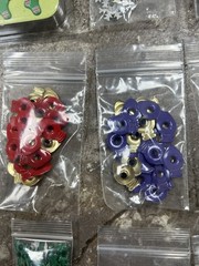 Christmas Card Making Scrapbooking Lot of 17 Brads Eyelets Embellishment. Lot 1