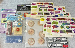HUGE lot of vintage stickers and embellishments – Over 4 Pounds, Multiple Themes