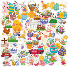 Easter Stickers | 120 PCS Egg Bunny Stickers for Kids -Easter Egg Stuffers – Vin