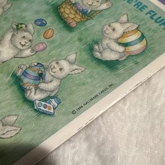 NEW VINTAGE Hallmark Easter Bunny & amscan Fall Leaves Stickers Lot, Multicolor