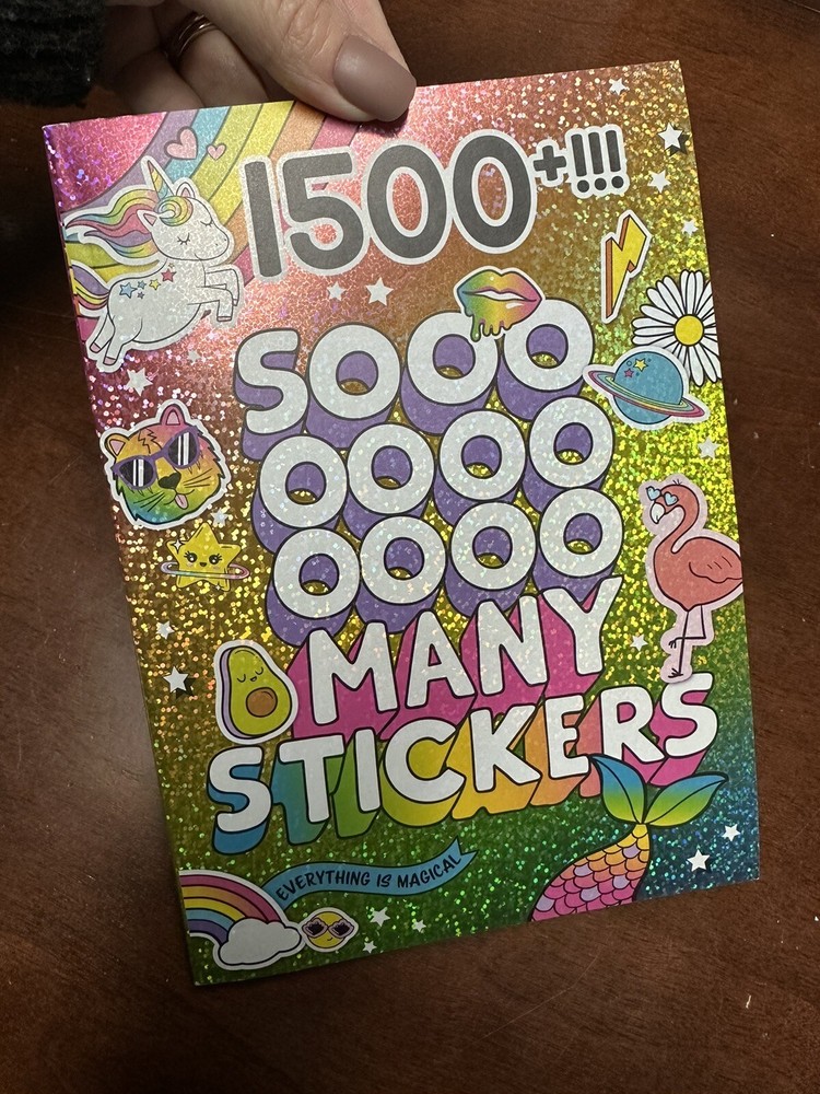 🌈 HUGE VARIETY STICKER BOOK 1500+ Fun Cute Alphabet Stickers NO DUPLICATE PAGES