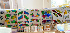 Update: Great 7 Vintage Stickers Off The Roll: Pearly, Fuzzy, Prismatic U Choose