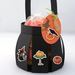 Retro Halloween Vintage Witch Pumpkin Scrapbook Junk Journal Stickers