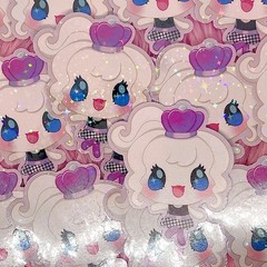Tamagotchi Fanart Stickers Handmade (2-3/4 inch/70 mm)