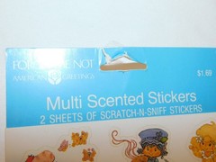 1980s AMERICAN GREETINGS STRAWBERRY SHORTCAKE SCRATCH N SNIFF STICKERS VTG 80’s