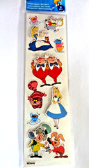 EK Success DISNEY ALICE IN WONDERLAND stickers dimensional puffy 9pc HTF