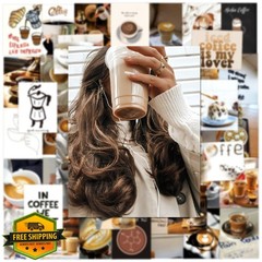 Flurendo coffee aesthetic stickers Colourful-c3