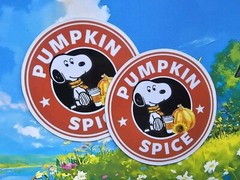 Snoopy Stickers Pumpkin Spice Coffee Stickers And Magnet