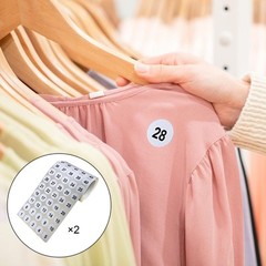 2 Sheets Number Stickers Round Labels for Outdoor Storage Organizing Office