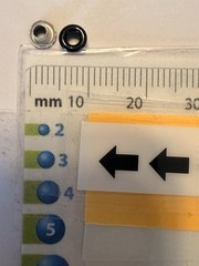 Stampin Up 193pc BLACK Mini Eyelets 1/8 inch 3mm Hole Embellishment 2002