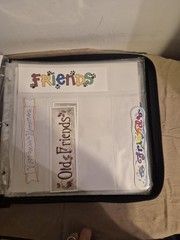 Crop instyle psb 3 ring binder W/ Family friends & home cutouts & Stickers