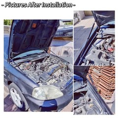 TSUBASA Lift Supports for Honda Civic Type R (EK9) 1997-2000 Front Bonnet Hoo…