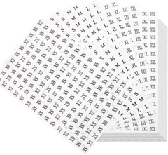 4200 Pcs Clothing Size Stickers, 1/2″ Round Adhesive Labels, 7 Sizes (XS-XXXL)