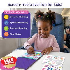 Skillmatics Reusable Sticker Activity Book – Peelies, 100+ Reusable Stickers,…