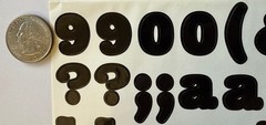 BLACK 3/4” ALPHABET Stickers(2 sheet)Making Memories•Letters •Numbers•Words•