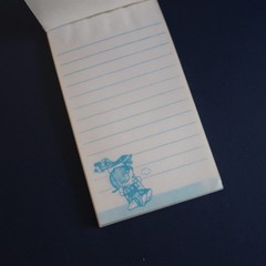 Vtg 80s Mini Notebook School Pocketbook Memo Paper Stationery- Patty Jimmy Twins