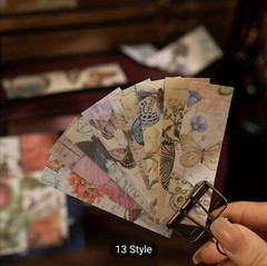 Assorted Gorgeous Flowers Plants Butterflies Washi Stickers Tape Scrapbooking