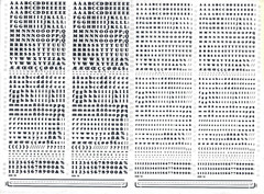MECANORMA Dry Transfer Lettering Sheet 259.12.16 CLN #806 GARAMOND 3/4.5MM