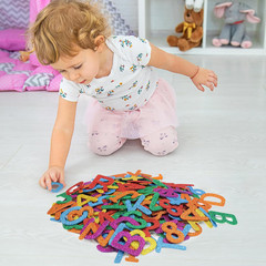 Fancy Land 216Pcs Glitter Foam Letter Number Stickers Self Adhesive Glitter Alph