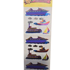 Sandylion Ships Boats Mylar Foil Vintage Stickers New Old Stock