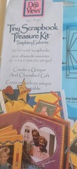 Deja Views Tiny Scrapbook Treasure Kit Templates & Random Embellishments. Sealed