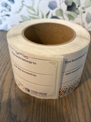 Roll Of Usborne Books & More “This Book Belongs To And Was Given By” Stickers