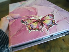 Glitter Butterfly Large Sparkly Sticker – Original Art by SammiSpaghettiArt