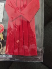 Very RARE Jolees Graduation Cap Gown Red Graduate Grad Diploma Scrapbook Sticker